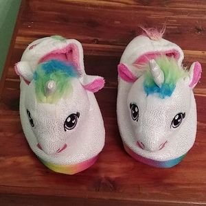 Build a bear kids hard sole slippers